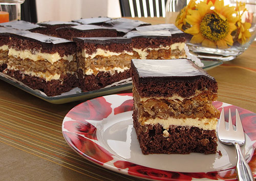 ciasto czekoladowo orzechowe