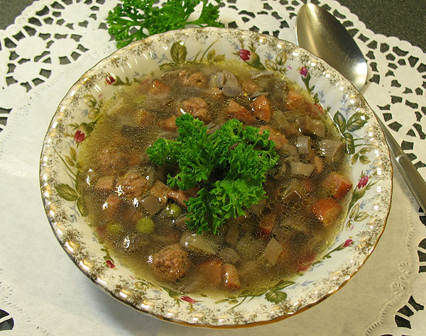 Polnische Pilzsuppe - polnisches Rezept mit Foto aus meinem Kochbuch
